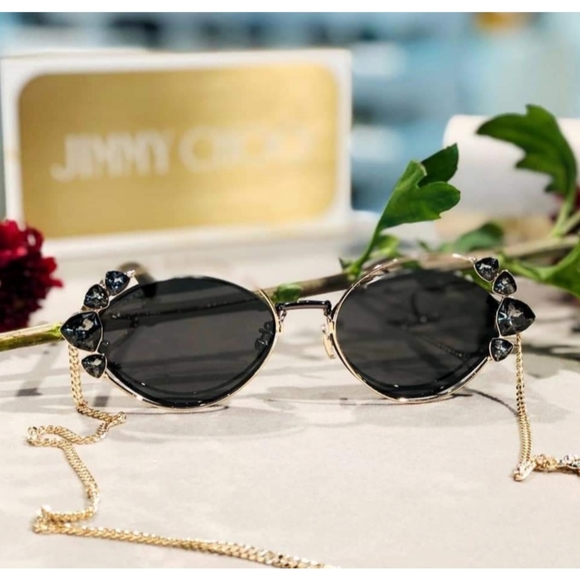 Jimmy Choo ShineS Sunglasses Swarovski Crystal 25th Anniversary Limited Edition - Picture 3 of 17